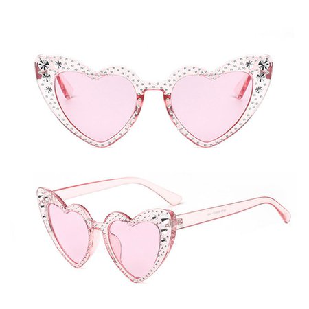 Lolita Sunnies - Pink/Clear Studded - Ash Lash