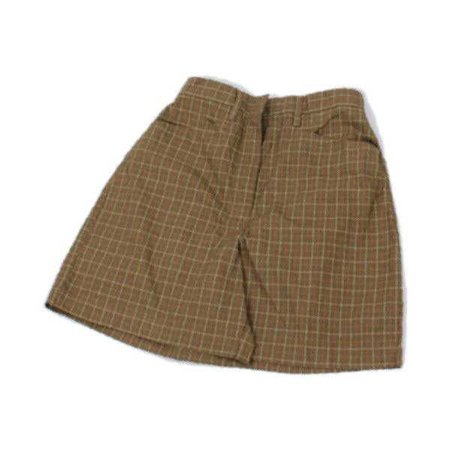 plaid cotton shorts