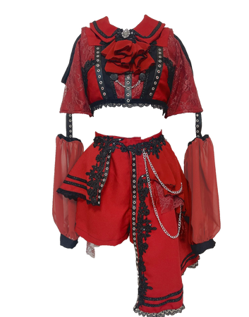 Fille Iilas | Red and Black Costume for Mercuro - Yuuri Aisaki (Dei5 edit)