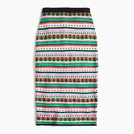Fair Isle sweater tube skirt : Women pencil | J.Crew