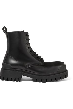 Balenciaga | Strike leather ankle boots | NET-A-PORTER.COM