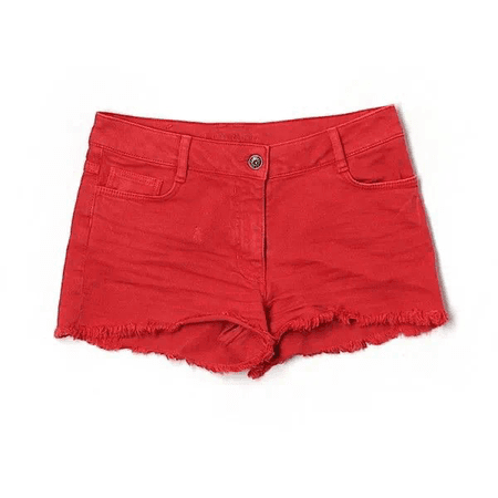 Red Jean Shorts