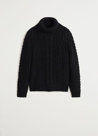 Braided turtleneck sweater - Women | Mango USA