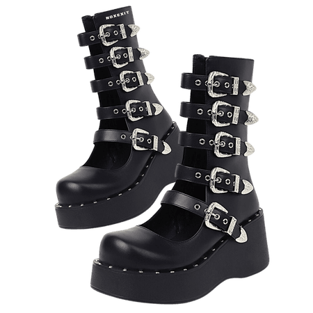OKLAHOMA BELLE プラットフォーム western cowboy platforms vintage alternative gothic boots – noxexit