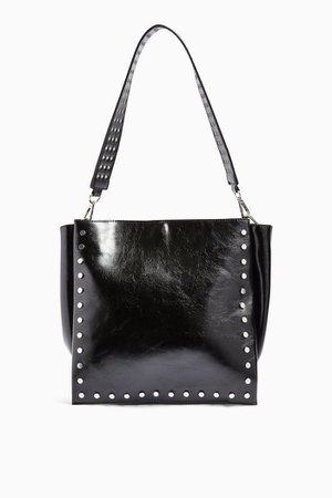 DASH Black Studded Tote Bag | Topshop