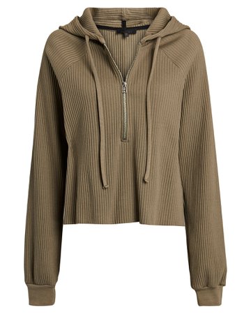 The Range Vital Rib Knit Hooded Sweatshirt | INTERMIX®