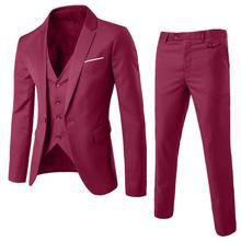 3-Pieces Men Blazer Suit Set Tuxedo Trouses Pants Slim Fit Formal 8110 – Rockin Docks Deluxephotos