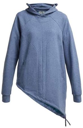 Lndr - Dupla Cotton Blend Hooded Sweatshirt - Womens - Light Blue