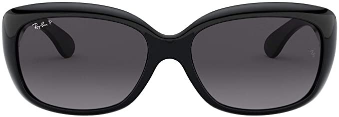 Amazon.com: Ray-Ban Women's RB4101 Jackie Ohh Sunglasses, Black/Polarized Grey Gradient, 58 mm: Shoes