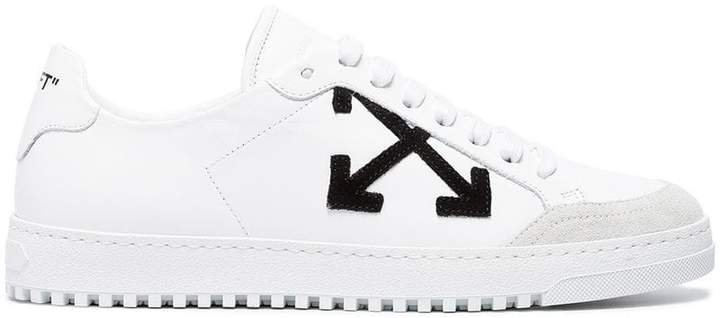 White Leather Carryover Sneakers