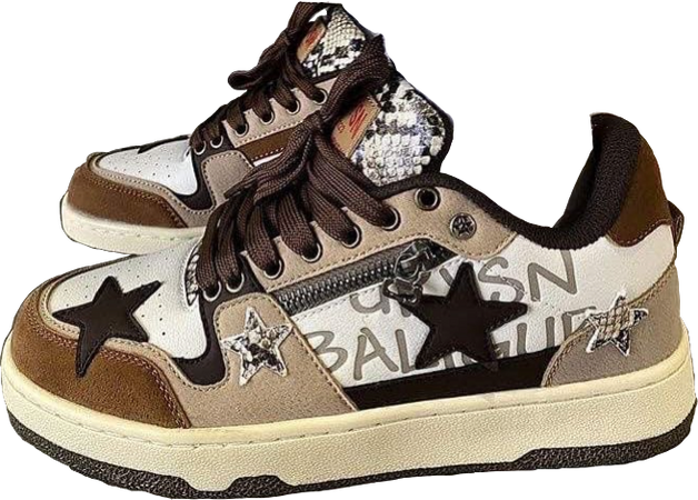 brwn star sneakers