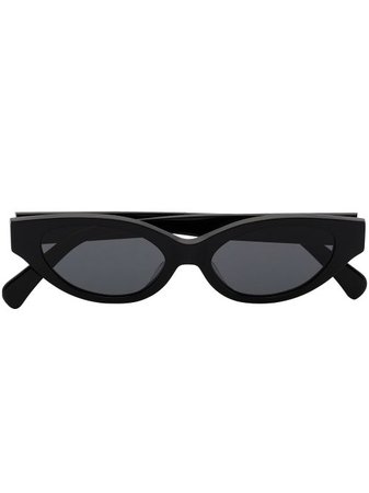 Shop Karen Wazen Glamorous cat-eye sunglasses with Express Delivery - FARFETCH