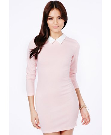 white dress with pink collar - Google Search