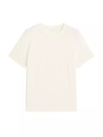 Crew-Neck T-shirt - Light Beige - Tops - ARKET NO