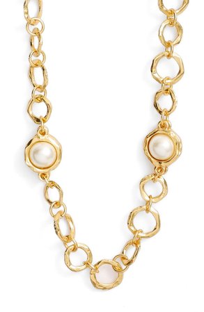 Karine Sultan Long Imitation Pearl Necklace | Nordstrom
