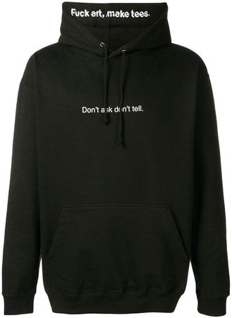 F.A.M.T. slogan print hoodie