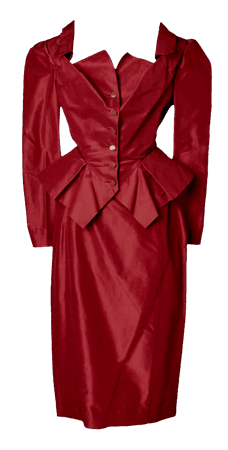 vintage retro suit skirt and blazer set png