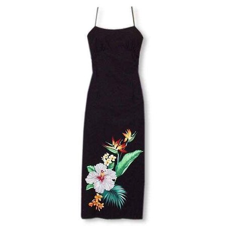 Lavahut - Tropicana Long Hawaiian Dress with Skinny Straps