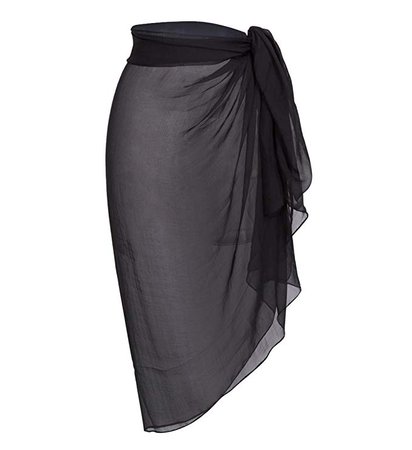 black sheer sarong