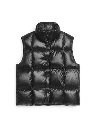 Down Puffer Vest - Black - Jackets & Coats - ARKET DK