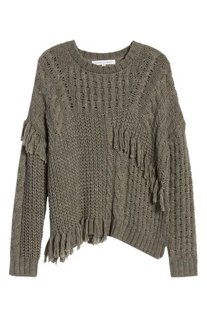 cupcakes and cashmere Romy Asymmetrical Cable Knit Sweater | Nordstrom