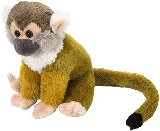 Amazon.com: Wild Republic Squirrel Monkey Plush, Stuffed Animal, Plush Toy, Gifts for Kids, Cuddlekins 8 Inches: Toys & Games
