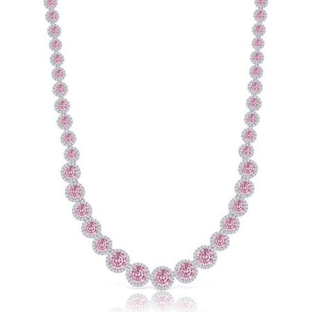 The Charlotte Necklace in Baby Pink - High Quality Handcrafted Jewelry - Made for You with The Finest Metals & Gemstones