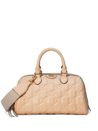 GUCCI GG Matelassé Leather Top Handle Bag - Farfetch