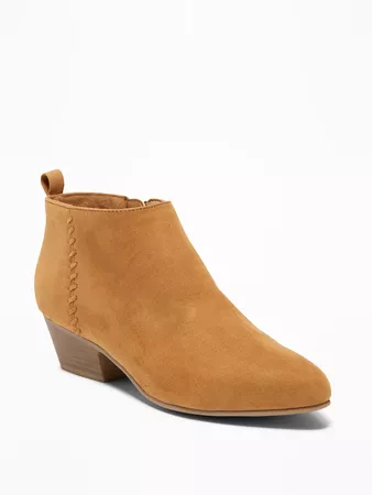 Sueded Ankle Boots for Women | Old Navy