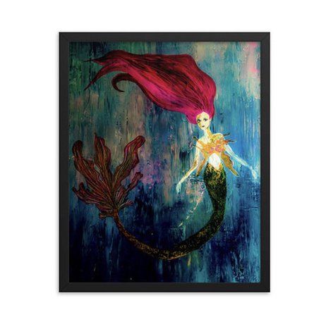 Framed Mermaid Posters
