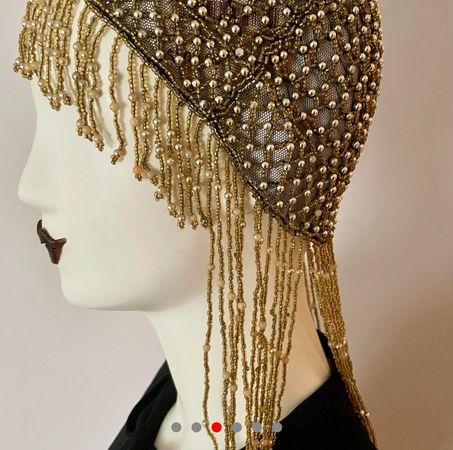 bead fringe headpiece