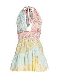 love shack fancy cambria halter mini dress - Google Search