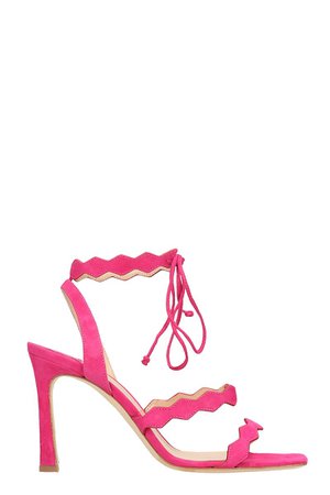 The Seller Fuchsia Suede Sandals