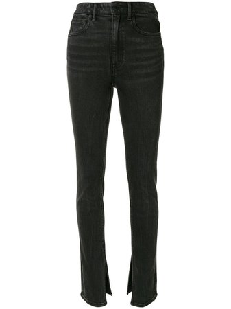 Alexander Wang Slit Cuff High-Rise Jeans