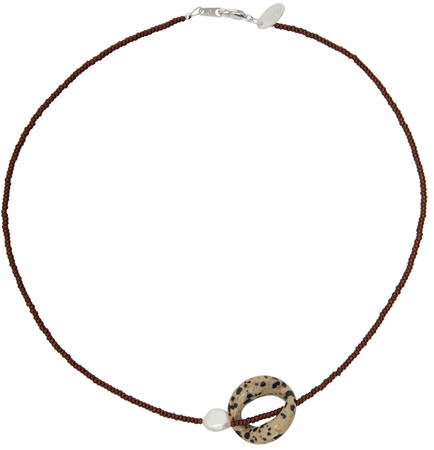 Santangelo SSENSE Exclusive Brown These Waves Necklace
