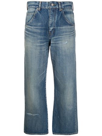 Saint Laurent cropped straight-leg jeans - FARFETCH