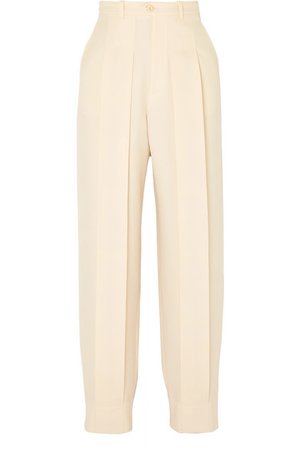 Gucci | Pleated wool tapered pants | NET-A-PORTER.COM