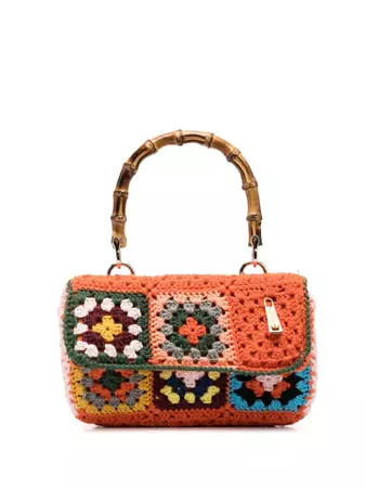 La Milanesa crochet-design Tote Bag - Farfetch