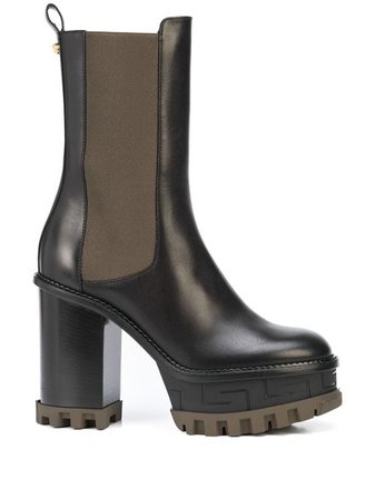 Shop Versace chunky platform 110mm boots with Express Delivery - FARFETCH