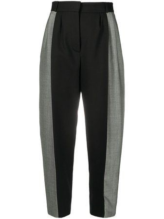 Alexander McQueen contrast-panel Cropped Trousers - Farfetch