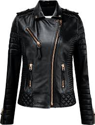 womens leather jacket png quilted - Google Search