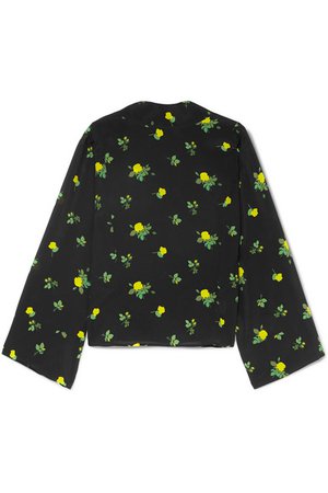 BERNADETTE | Norma floral-print silk crepe de chine blouse | NET-A-PORTER.COM