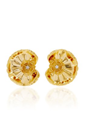 Lily 24k Gold-Plated Crystal Earrings By Brinker & Eliza | Moda Operandi
