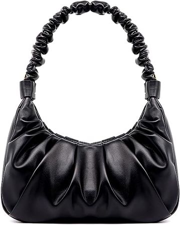 PS PETITE SIMONE Small Black Purse Sofii Shoulder Bag Mini Black Clutch Purses for Women Trendy Handbag Black Purse: Handbags: Amazon.com
