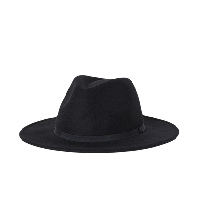 rebbie_irl’s black flat brim hat
