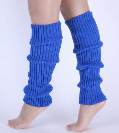blue leg warmers