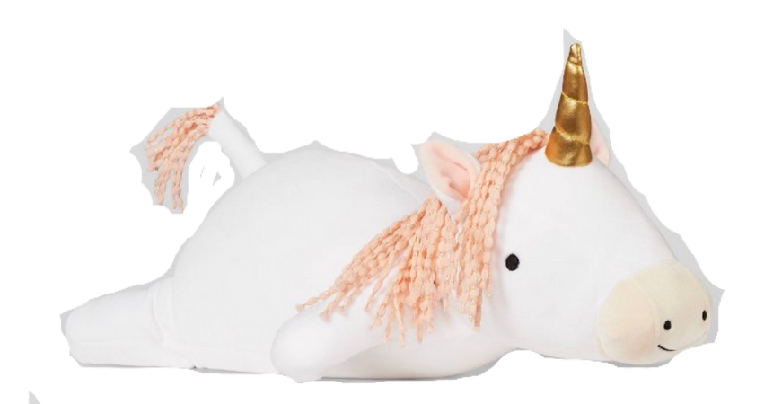 weighted unicorn plush pillow