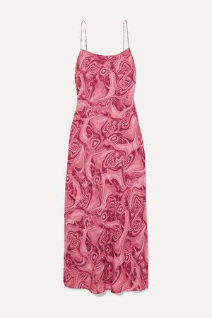 16ARLINGTON | Kate printed crepe de chine maxi dress | NET-A-PORTER.COM