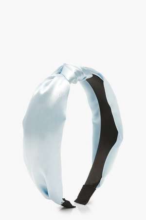 Pastel Twist Knot Headband | boohoo silver