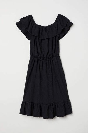 Off-the-shoulder dress - Black